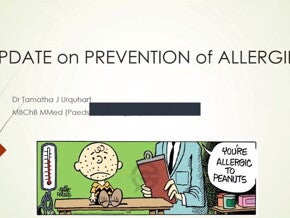Update on Prevention of Allergies
