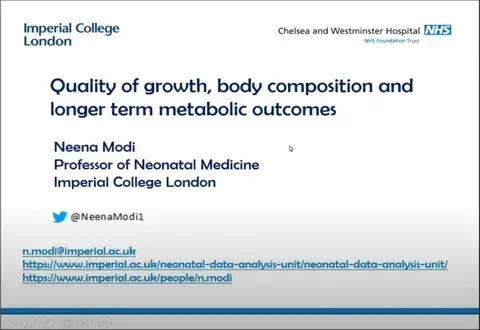 Quality Of Growth, Body Composition And Longer Term Metabolic Outcomes